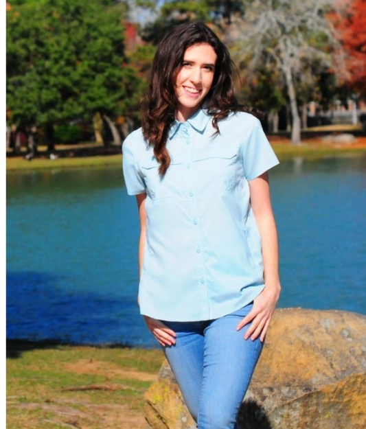 Women Short Sleeve Fishing Shirt